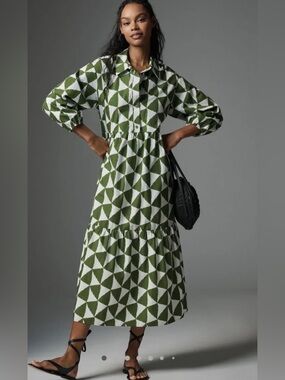 Maeve by Anthropologie Bettina Tiered Shirt
Dress.